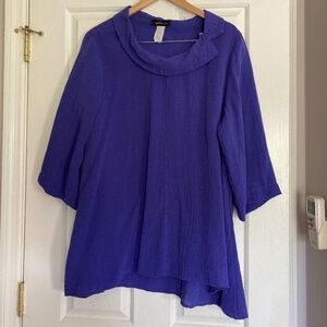 Yushi electric purple tunic